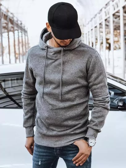 Bluza męska z kapturem ciemnoszara Dstreet BX5427-XXL Dstreet