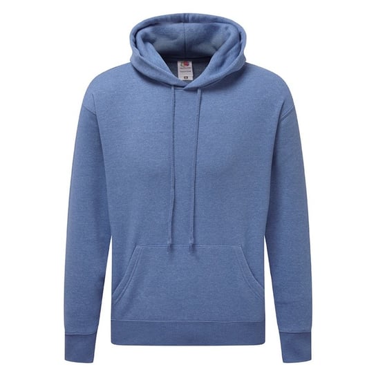 Bluza męska z kapturem Hooded Sweat Premium Fruit of the Loom Retro Heather Royal XL FRUIT OF THE LOOM