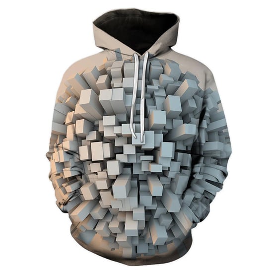 Bluza męska z kapturem hoodie nadruk 3D Gra Minecraft Roneberg