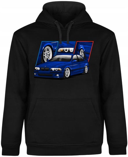 BLUZA MĘSKA Z KAPTUREM MOTORYZACYJNA BMW M5 E39 M POWER CZARNA R-XXL A584 DonWitold