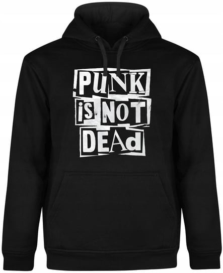 BLUZA MĘSKA Z KAPTUREM PUNK NOT DEAD PUNKS ROCK METAL CZARNA R-XXL A123 DonWitold