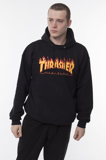 Bluza Męska Z Kapturem Thrasher Flame Logo Hoody Black L Thrasher