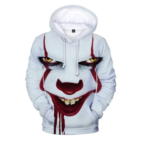 Bluza Męska Z Nadrukiem 3D Joker Horror Klaun It Xl Inna marka