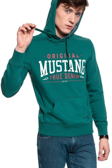 Bluza Mustang Printed Hoodie Deep Teal 1009346 6433-L Inna marka