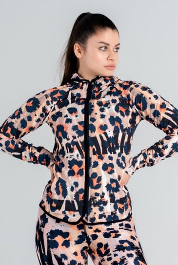 Bluza na zamek z kapturem Leopard Slavi