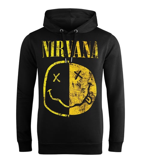Bluza Nirvana - Spliced Smiley Z Kapturem-S Inna marka