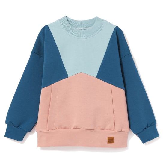 Bluza oversize różowo- niebieska 104/110 MammaMia
