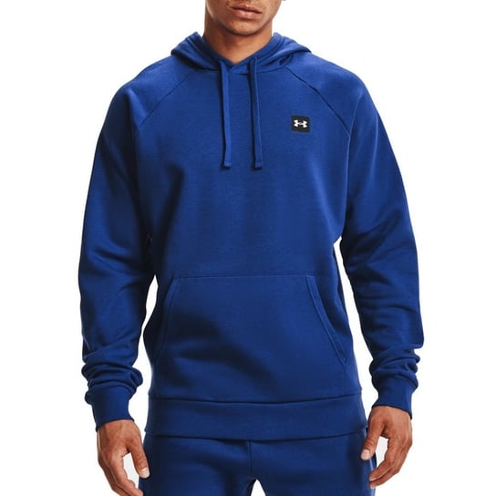 Bluza sportowa Bluza sportowa z kapturem męska UA RIVAL FEECE HOODIE 1357092-432 UNDER ARMOUR - S Under Armour