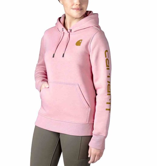 Bluza sportowa Carhartt Clarksburg Sleeve Logo Hood Foxglov Carhartt