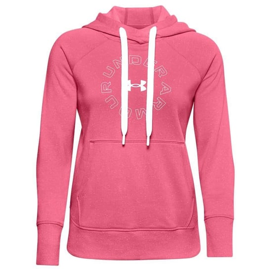 Bluza sportowa damska Under Armour Rival Fleece Metallic Hoodie różowa 1356323 668-M Under Armour