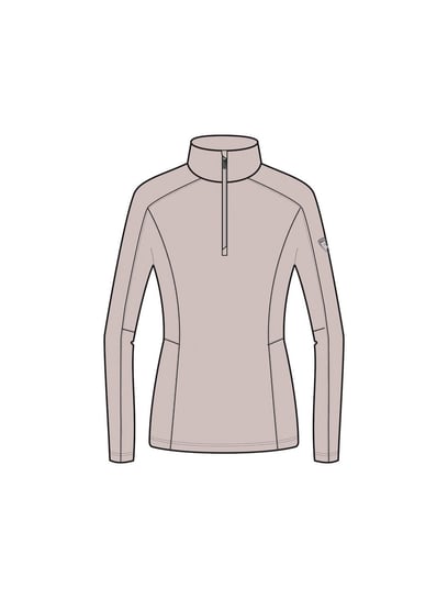 Bluza sportowa Narciarska Damska Rossignol W Classique 1/2 Zip Termo Pudrowa Rossignol