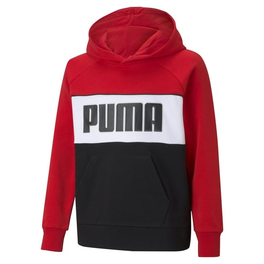 Bluza z kapturem chłopięca Puma ALPHA TR czerwona 58589211-128 Inna marka