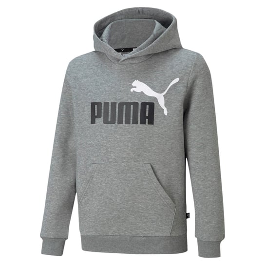 Bluza z kapturem chłopięca Puma ESS+ 2 COL BIG LOGO szara 58698703-128 Inna marka