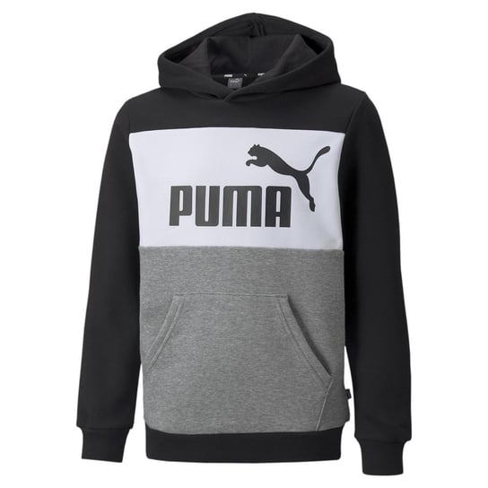 Bluza z kapturem chłopięca Puma ESS Block czarna 84908101-152 Puma