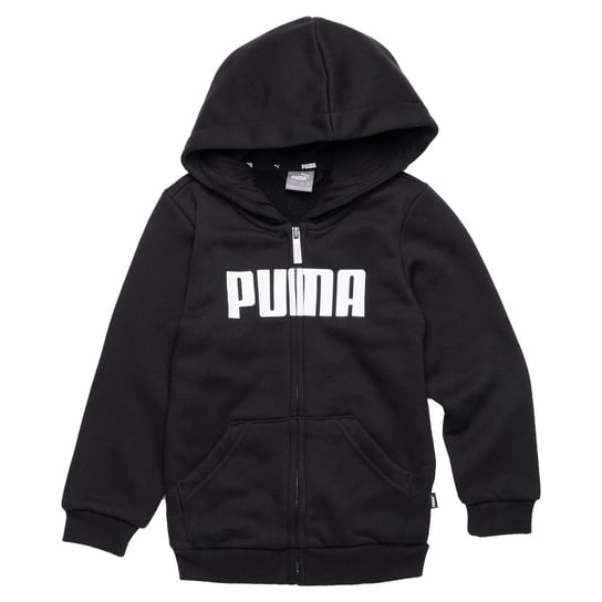 Bluza z kapturem chłopięca Puma ESS FULL-ZIP czarna 84762101-128 Inna marka
