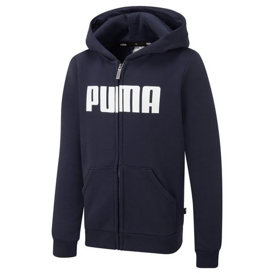 Bluza z kapturem chłopięca Puma ESS FULL-ZIP granatowa 84762102-104 Inna marka