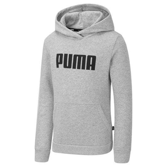Bluza z kapturem dziewczęca Puma ESS FL szara 84758701-116 Inna marka