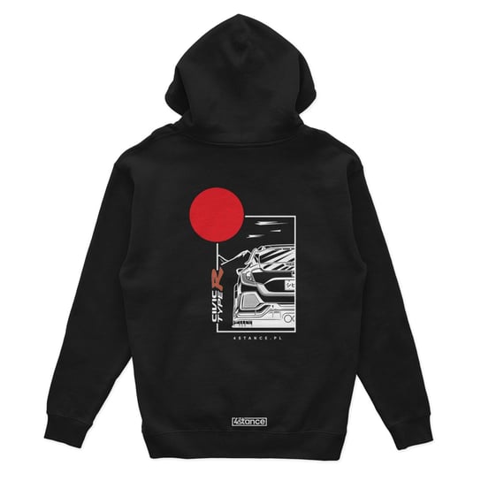 Bluza z kapturem Honda Civic Type R czarna-L 4stance.pl