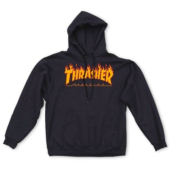Bluza z kapturem Thrasher Flame Logo Hood - 113102/BK-L Thrasher