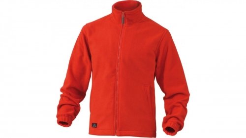 Bluza z polaru poliestru, 280G czerwona rozmiar XL VERNOROXG DELTA PLUS
