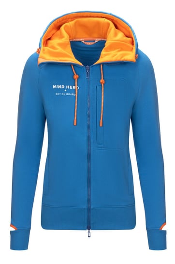 Bluza żeglarska Wind Hero Spinnaker Hoodie niebiesko-pomarańczowa XXS/Wind Hero Inna marka