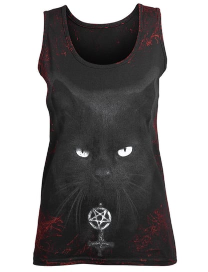 bluzka damska AMENOMEN - BLACK CAT na ramiączkach (OMEN075DAR ALLPRINT RED)-XL Inny producent