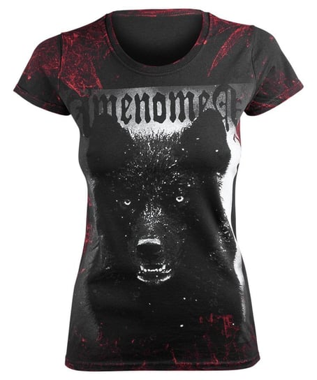 bluzka damska AMENOMEN - BLACK WOLF (OMEN024DA ALLPRINT RED)-XL Inny producent