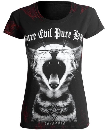 bluzka damska AMENOMEN - PURE EVIL, PURE HATE (OMEN091DA ALLPRINT RED)-XL Inny producent