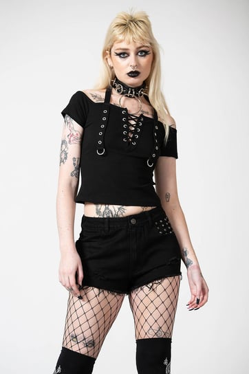 bluzka damska KILLSTAR - BR00TAL HALTER -XL Killstar