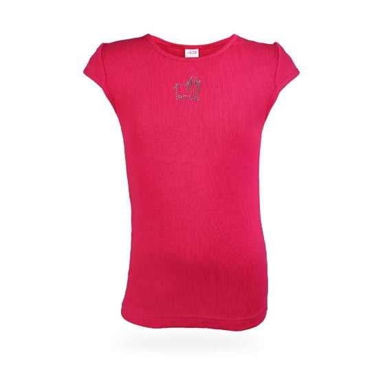 Bluzka dziewczęca z krótkim rękawem, różowa, Mona/Saltex Inny producent