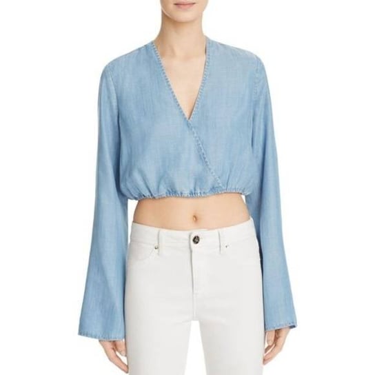 Bluzka Guess Audrey Bell Sleeve Crop Top-XS GUESS