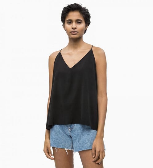 Bluzka na ramiączkach czarna Calvin Klein -XS Calvin Klein