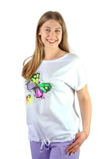 Bluzka z wiazaniem w motylki Butterfly S/M Nelino