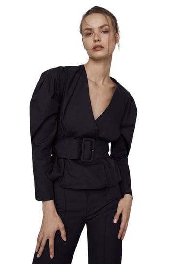 Bluzka Zara Belted Poplin Blouse-XS Zara