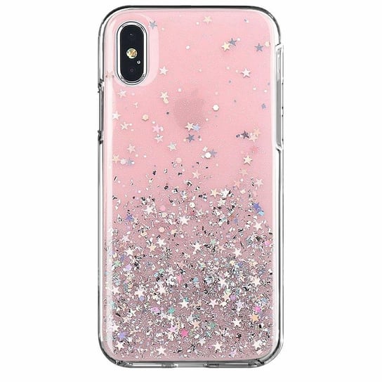 Błyszczące etui Star Glitter z brokatem do iPhone 8 Plus / iPhone 7 Plus różowy Braders