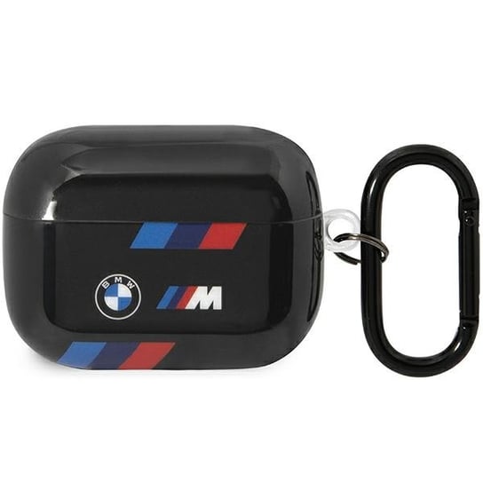 BMW BMAP222SOTK AirPods Pro 2 gen etui obudowa cover czarny/black Tricolor Stripes BMW