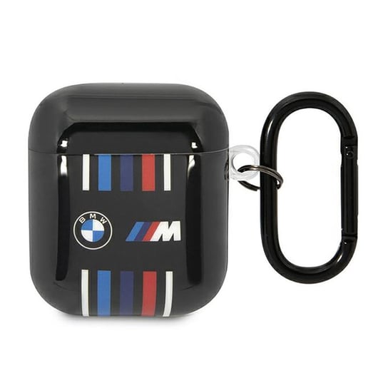 BMW Multiple Colored Lines - Etui AirPods 1/2 gen (Czarny) BMW