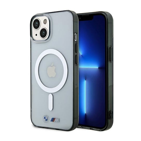 BMW Silver Ring MagSafe - Etui iPhone 14 (Przezroczysty) BMW