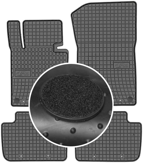 BMW X3 E83 SUV od 2004-2010r. Dywaniki gumowe FROGUM 0667 + mocowania MAX-DYWANIK Frogum