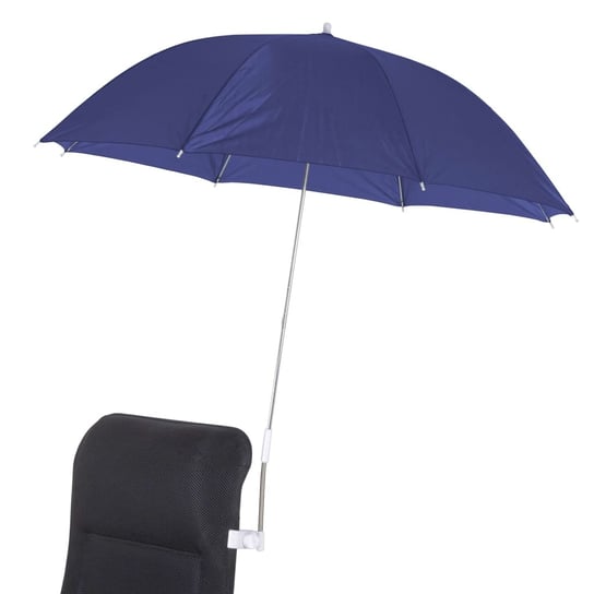 Bo-Camp Parasol montowany do krzesła, 106 cm, niebieski Bo-camp