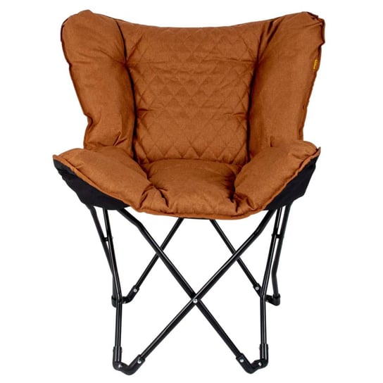 Bo-Camp Składane krzesło turystyczne Himrod typu motyl, kolor gliny Bo-camp