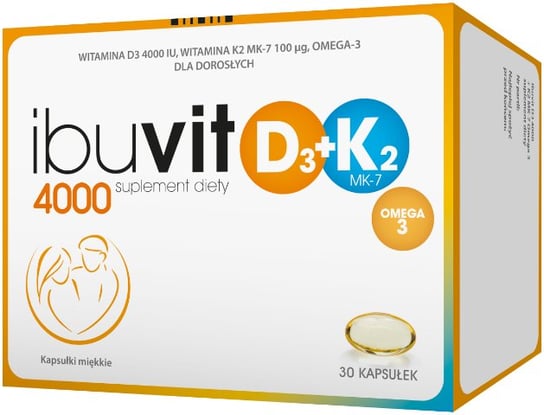 BO Ibuvit D3 4000 + K2 MK-7 Omega 3, suplement diety, 30 kaps. Polpharma