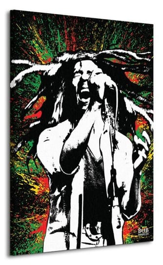 Bob Marley Paint - Obraz na płótnie Pyramid International