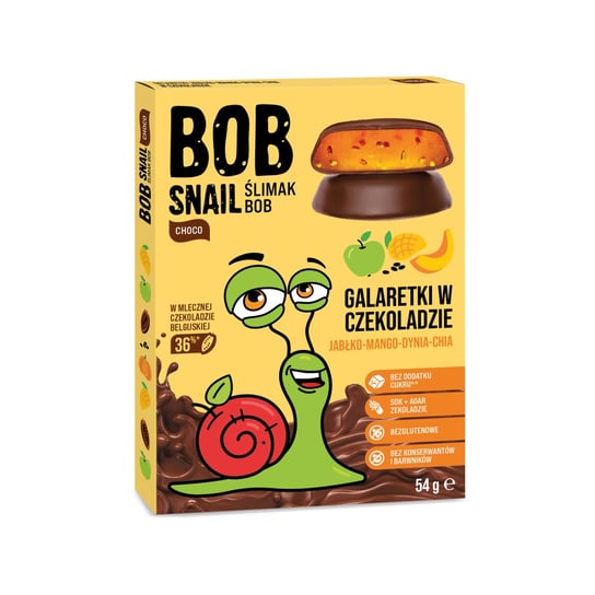 Bob Snail Galaretka Jabłko-Mango-Dynia W Czekoladzie 54 G Bob Snail