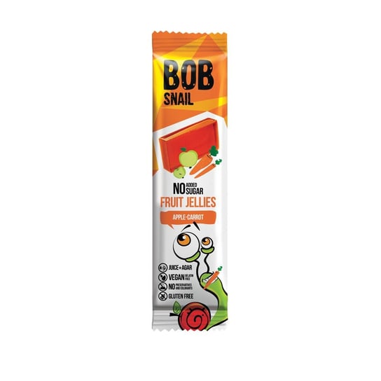 Bob Snail, galaretka jabłkowo-marchewkowa bez dodatku cukru, 38g Eco Snack