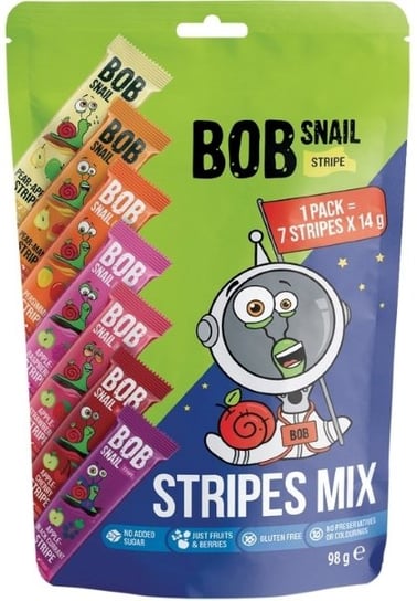 Bob Snail Mix Pasków - 7 Owocowych Smaków X 14 G Bob Snail