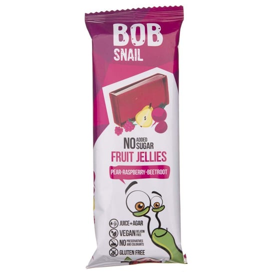Bob Snail Przekąska galaretka gruszka-malina-burak bez dodatku cukru - 38 g Eco Snack