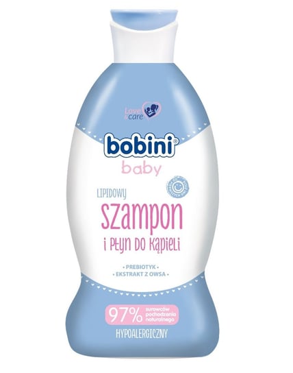 Bobini, Baby, lipidowy szampon i płyn do kąpieli, 330 ml Bobini