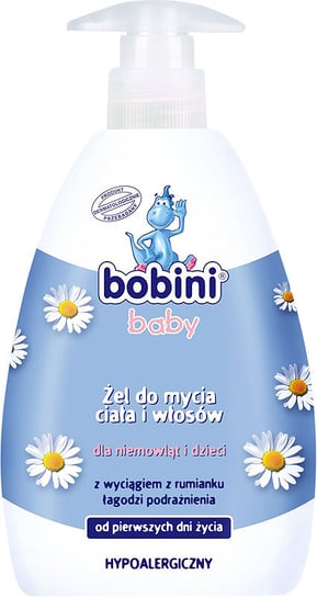 Bobini Baby, Żel do mycia ciała i włosów, 400 ml Bobini