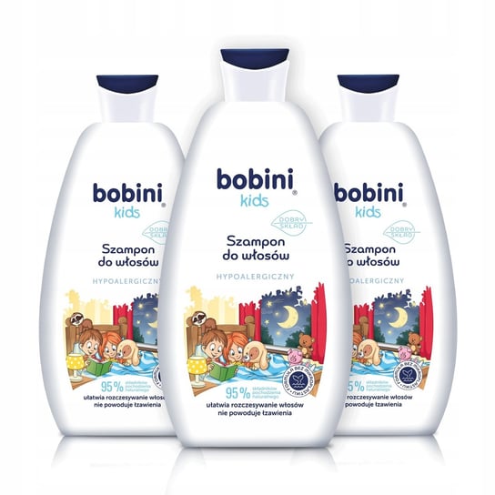 Bobini Hipoalergiczny Szampon do Włosów 3x500ml Global Cosmed